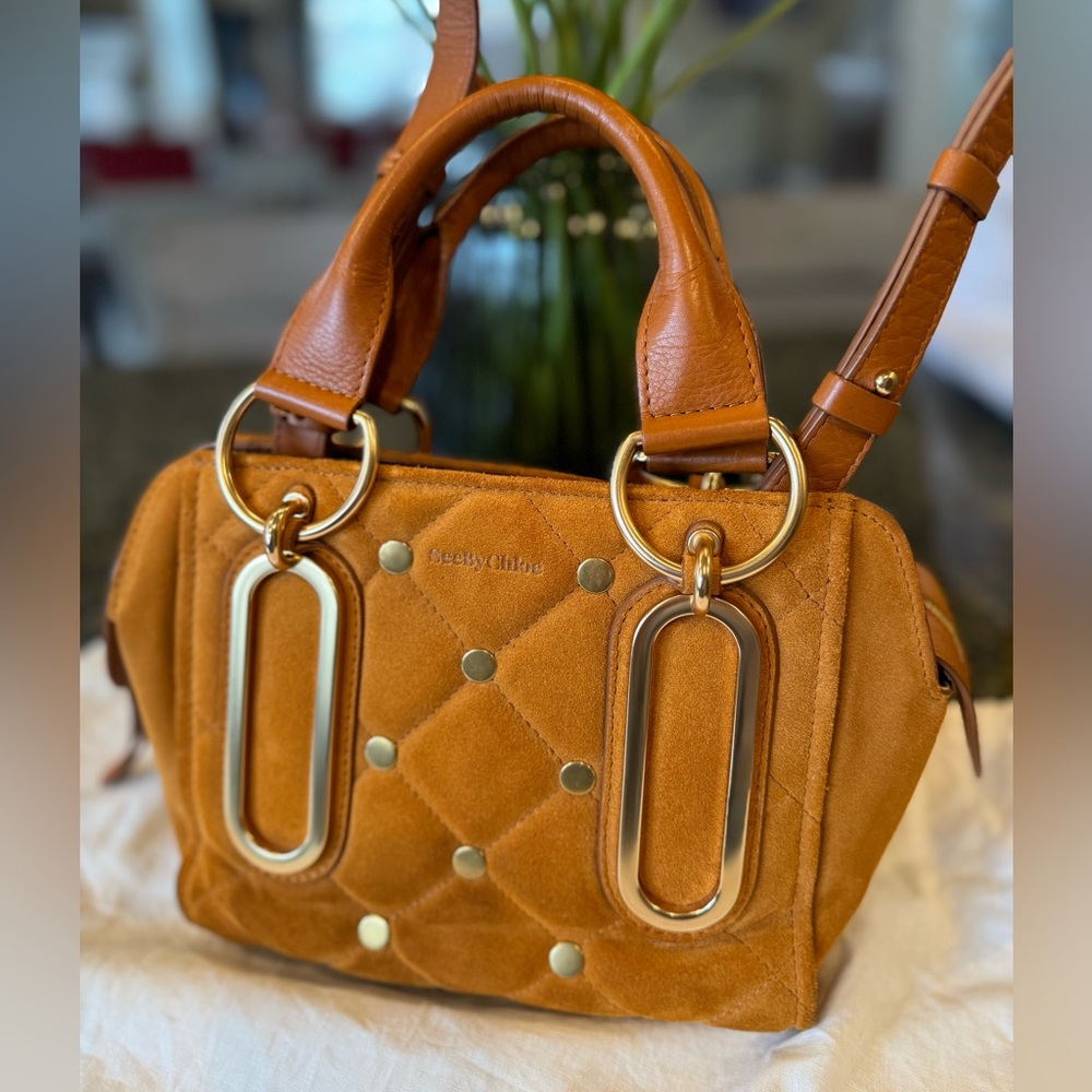 See by Chloe suede crossbody bag